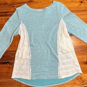 Seafoam sweatshirt size M; Slightly used